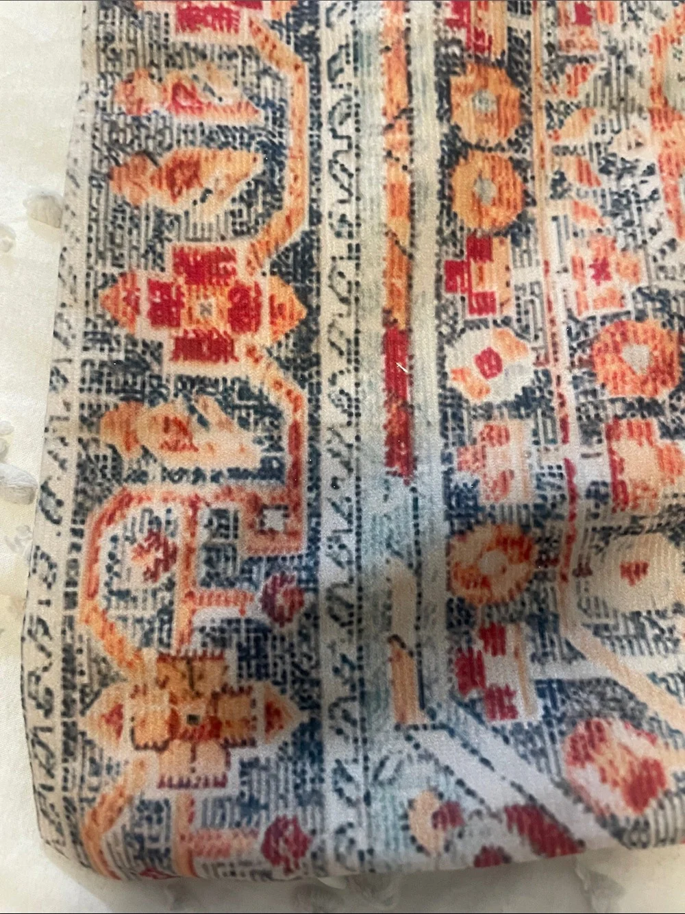 Boho Throw Pillow Covers 12x20 inch Set of 2,Boho Vintage Carpet Pattern nwot